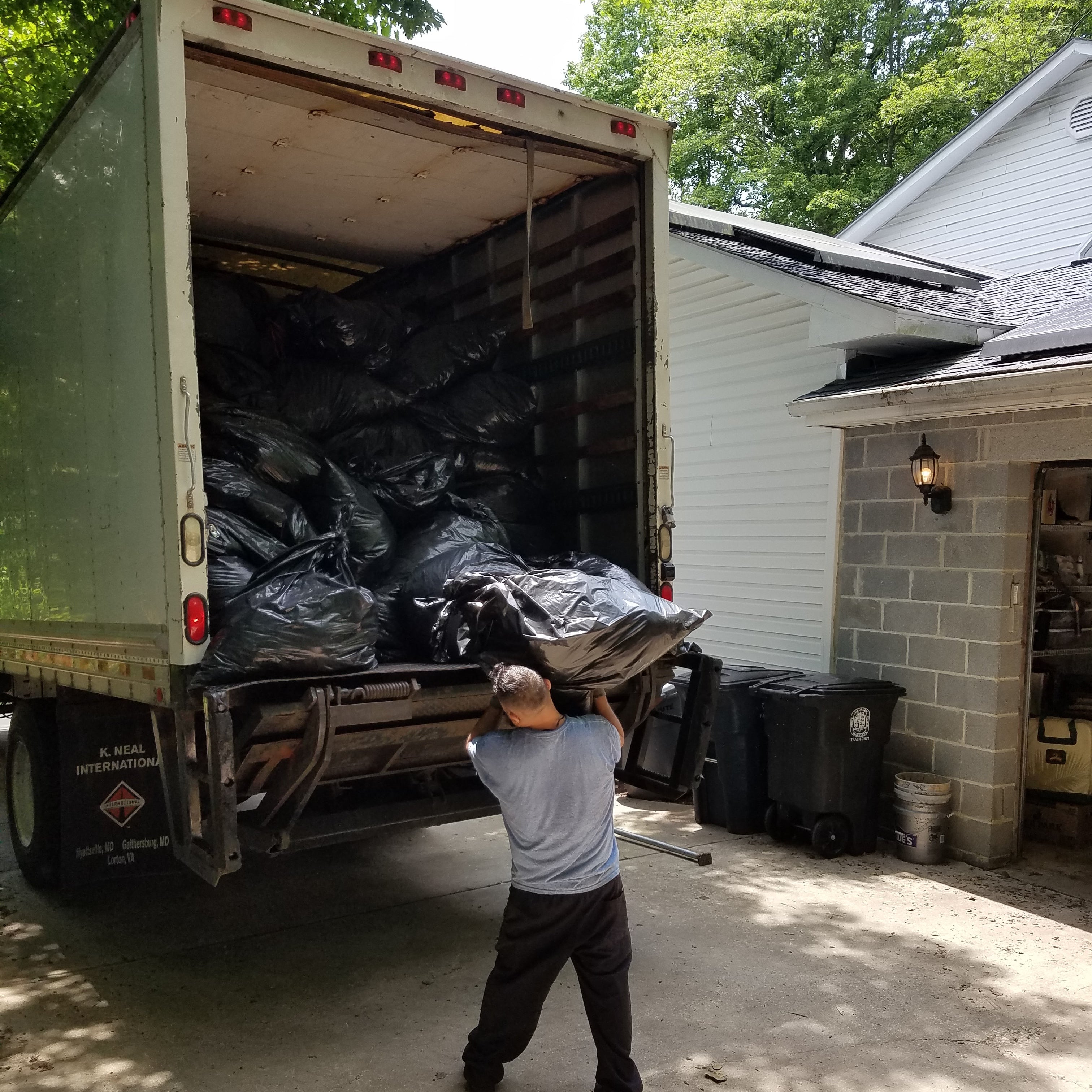 Sankofa Packing Semi Truck full of Clothing Donation to be shipped to Ghana, West Africa.