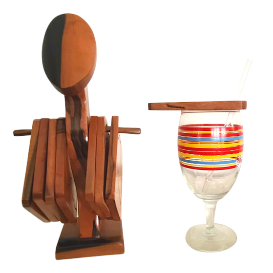 (SIGNATURE) Sankofa's Signature 4 in 1 Coaster Set (Sankofa Bird)